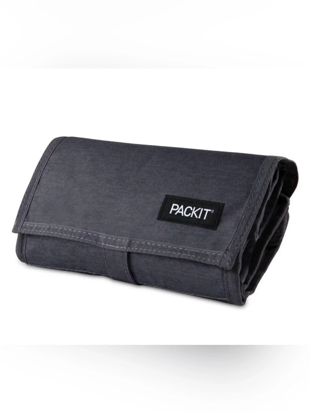 PackIt Black Freezable Lunch/Snack/Drink Cooler Bag